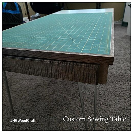 Curley Maple Sewing Table